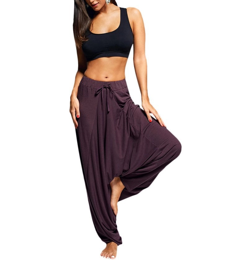 Women's Cotton-Blend Balloon Harem Pants — product view 3 of 10 | EX-STOCK