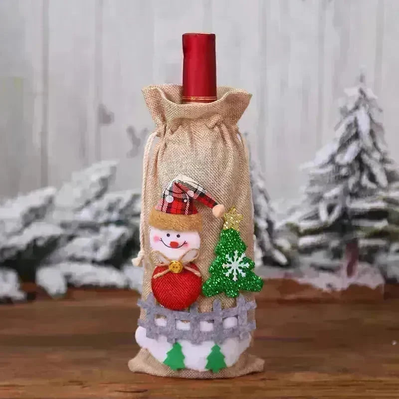 Christmas Decorations Christmas Wine Bottle Socks - EX-STOCK CANADA
