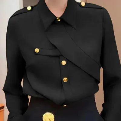 Luxury Professional Business Cooperate Office blouse shirt  for women - EX-STOCK CANADA
