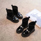 Black Patent leather boots for girls Woolen Winter boot for girls - EX-STOCK Canada