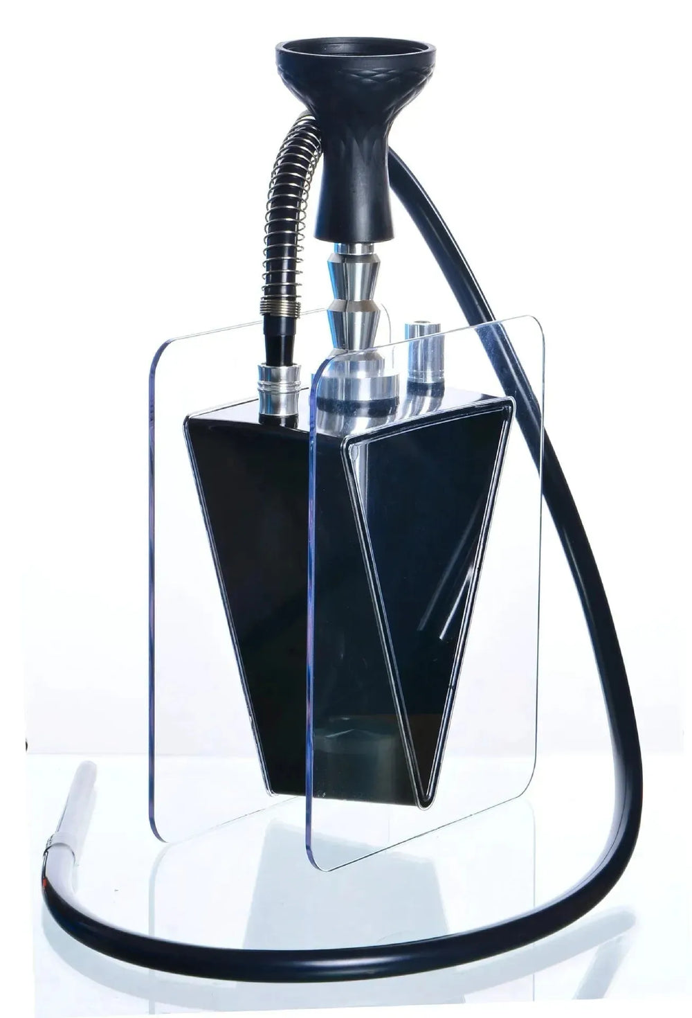 Acrylic triangle pot hookah set - EX-STOCK CANADA