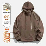 American Fleece Lined Drawstring Hoodie Sweatshirt Pullover for Men - EX-STOCK CANADA