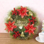 Christmas Wreath Clover Wreath Natural Pine Decorative Christmas Garland with Frost - EX-STOCK CANADA
