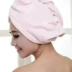 Women's Microfiber Hair Dryer Cap Absorbent Hair Towel. - EX-STOCK CANADA
