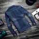 Fashion lapel men's denim jacket jacket men casual Jeans - EX-STOCK CANADA