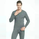 2pcs Cotton Thermal underwear Long John Loungewear Outfit set men - EX-STOCK CANADA