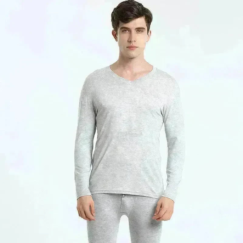 2pcs Cotton Thermal underwear Long John Loungewear Outfit set men - EX-STOCK CANADA