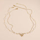Simple Pearl Double Layer Choker Fashion Gold Color Necklaces Chain Small Bow Pendant Necklace Jewelry Gifts For Women Fashion Jewelry Valentine's Day Gifts - EX-STOCK Canada