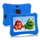 Children's tablet with blue case featuring Angry Birds characters on a white background