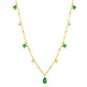 Generous water drop emerald zircon necklace - EX-STOCK CANADA