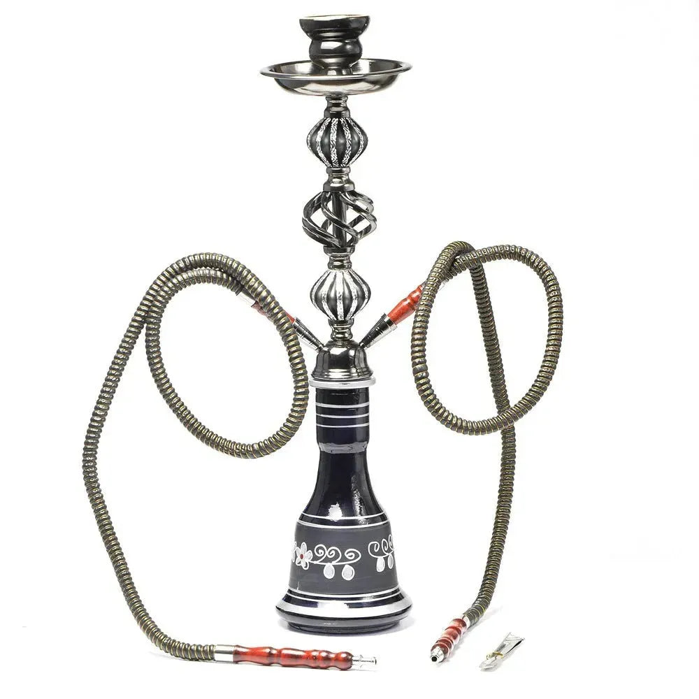 Double pipe glass hookah - EX-STOCK CANADA