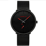 Simple ultra-thin watch round mesh belt watch - EX-STOCK Canada