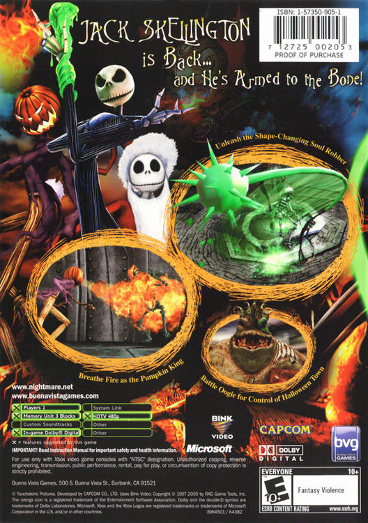 Tim Burton's The Nightmare Before Christmas: Oogie's Revenge 
