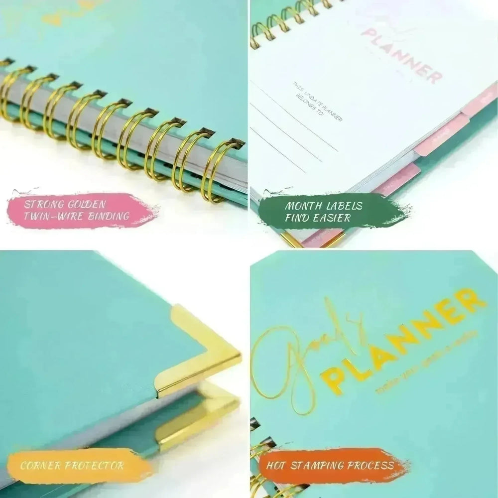 Target Planner Monthly Planning Schedule Notebook Journal - EX-STOCK CANADA