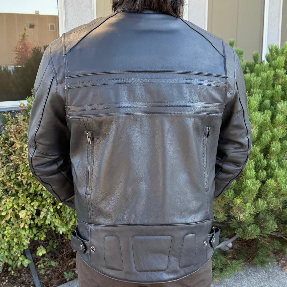 Open Road Men's Leather Armored Riding Jacket | Motorcycle Jacket 