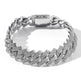 Cubic Copper Inlaid Zircon stone 14mm Diamond Cuban Link Chain necklace - EX-STOCK CANADA