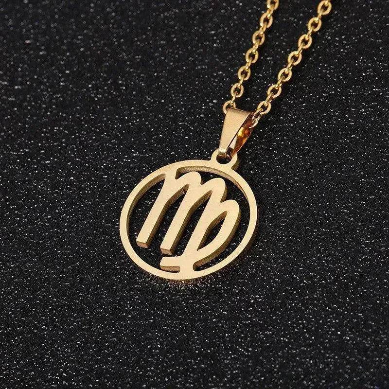 12 Constellation Necklace Accessories Stainless Steel Necklace - EX-STOCK Canada