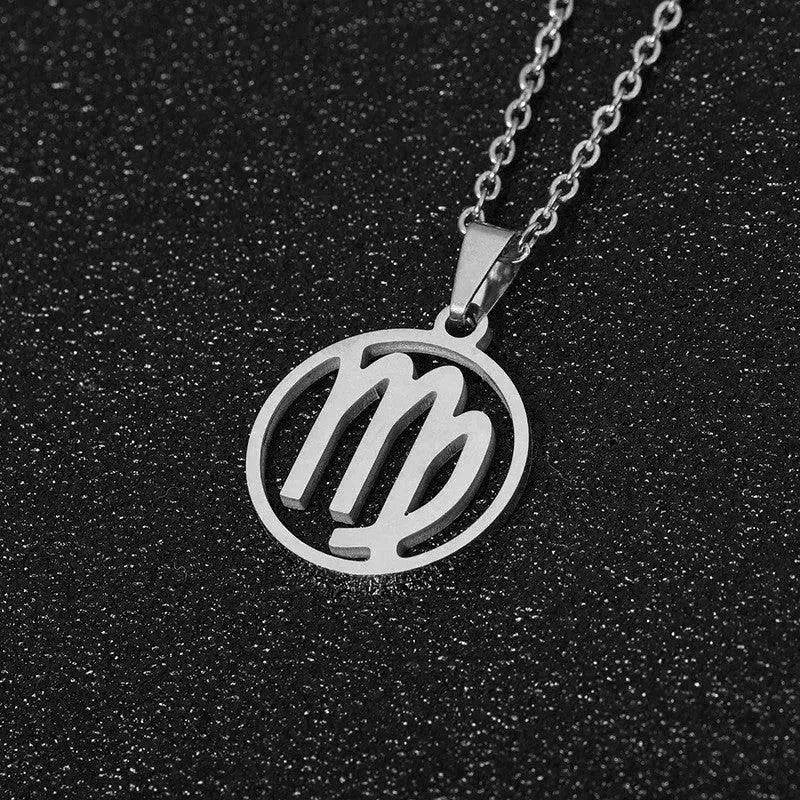 12 Constellation Necklace Accessories Stainless Steel Necklace - EX-STOCK Canada