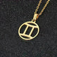 12 Constellation Necklace Accessories Stainless Steel Necklace - EX-STOCK CANADA