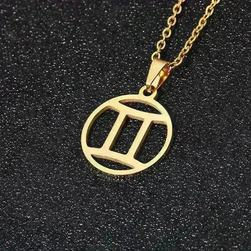 12 Constellation Necklace Accessories Stainless Steel Necklace - EX-STOCK CANADA