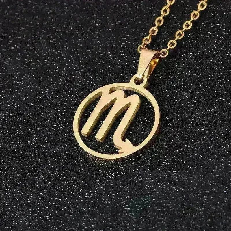 12 Constellation Necklace Accessories Stainless Steel Necklace - EX-STOCK CANADA