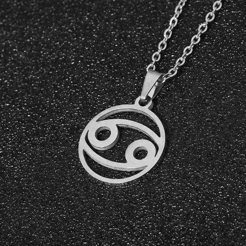 12 Constellation Necklace Accessories Stainless Steel Necklace - EX-STOCK CANADA