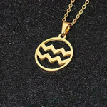 12 Constellation Necklace Accessories Stainless Steel Necklace - EX-STOCK CANADA
