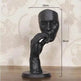 Retro Meditators Abstract Sculpture Man Smoking Cigar Face Statue. - EX-STOCK Canada