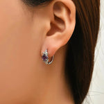 European And American Personalized Square Zircon Earrings - EX-STOCK CANADA