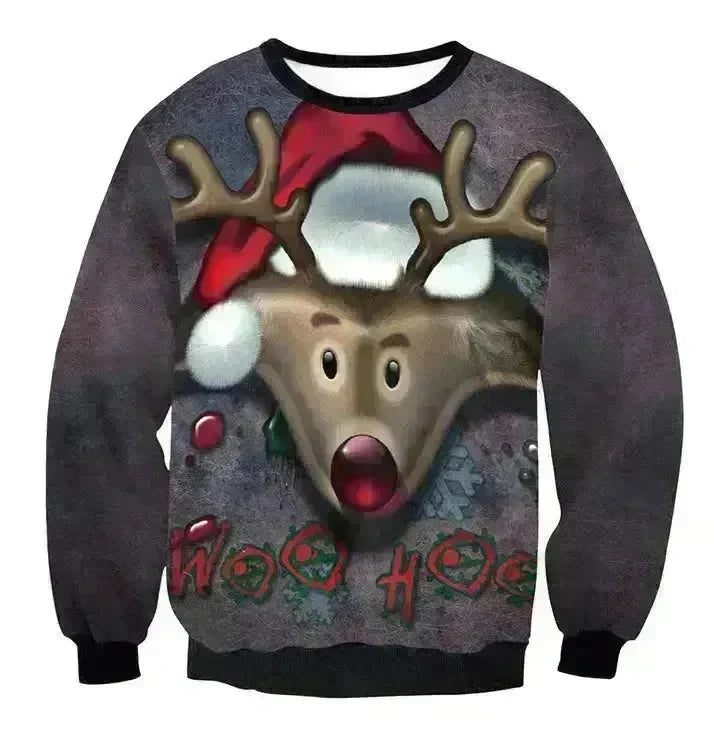 UGLY CHRISTMAS SWEATER Vacation Santa Elf Funny Womens Men Sweaters Tops Autumn Winter Clothing - EX-STOCK CANADA