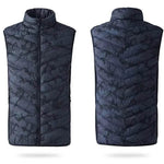 LoClimb Men's Camouflage USB Heated Vest Sleeveless Jacket for Hiking Skiing - EX-STOCK Canada