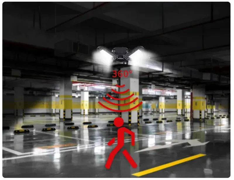 General Deformable Lamp Garage Light Radar Warehouse Industrial Lamp Home Lighting High Intensity - EX-STOCK CANADA
