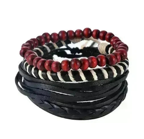 Multilayer Hemp Rope Beaded Bracelet for men and women - EX-STOCK CANADA