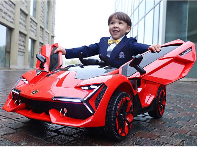 2026 Lamborghini Style 12V Kids Ride On Car With Remote Control 