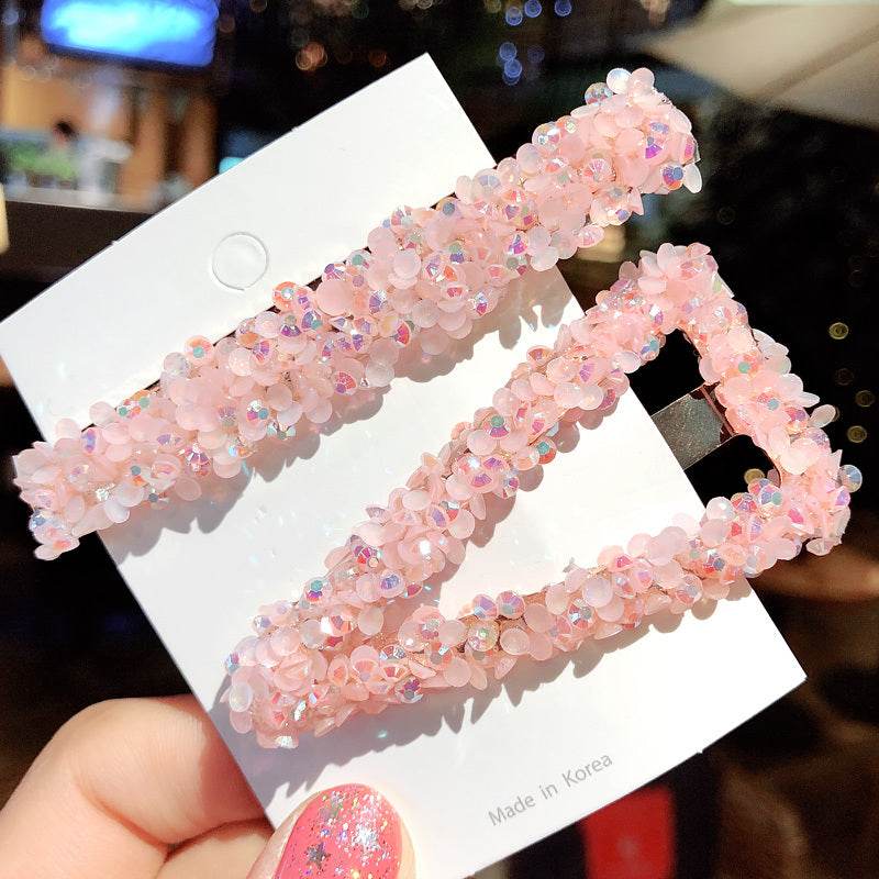 Elegant Rhinestone Flower Bling Hair Clip - EX-STOCK Canada