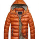 Winter leather Puffer coat for men Hooded padded Winter jacket for men - EX-STOCK CANADA