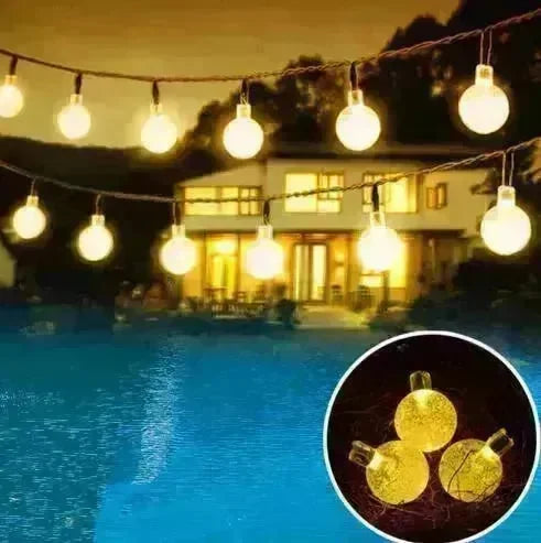 Crystal solar power of the led lamp string lights christmas lights solar garden outdoor decoration for christmas - EX-STOCK CANADA