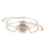 Personality Simple Rhinestone Sun Moon Lovers Bracelet - EX-STOCK Canada