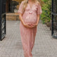 Maternity Dresses for Photo Shoot Summer V Neck White Lace Short Sleeve Pregnancy Dress Pregnant Women Photography Maxi Dress - EX-STOCK CANADA