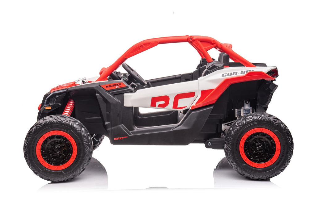 2026 2X24V CAN AM MAVERICK 4X4 2 Seater DELUXE Kids Ride On Car with Remote Control 