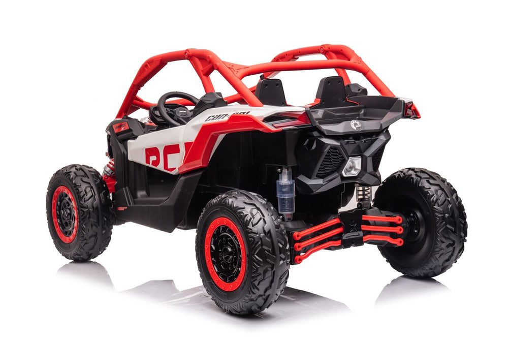2026 2X24V CAN AM MAVERICK 4X4 2 Seater DELUXE Kids Ride On Car with Remote Control 