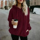 Women's Polerones Fleece Hoodie Pullover fall Winter Zipper Pocket Sweatshirt - EX-STOCK CANADA