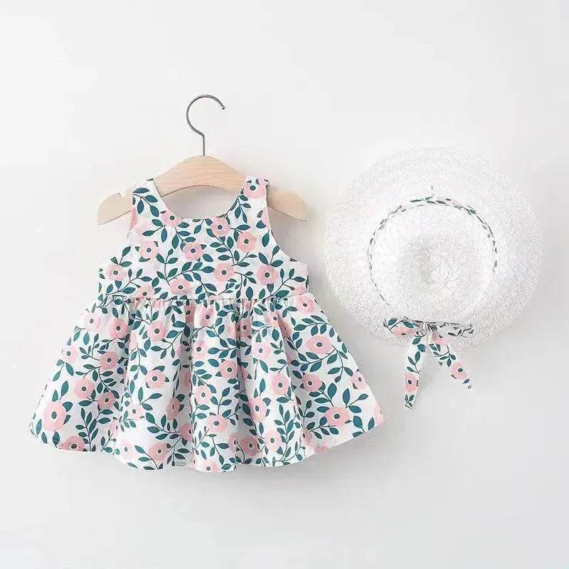 Casual Newborn Baby girl Printed Bow Princess Dress - EX-STOCK Canada