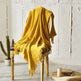 Fringed Knitted Small Blanket Napping Blanket Sofa Blanket EX-STOCK Canada 