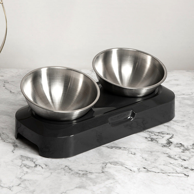 Pet Stainless Steel Bowl Pet Double Night EX-STOCK Canada 
