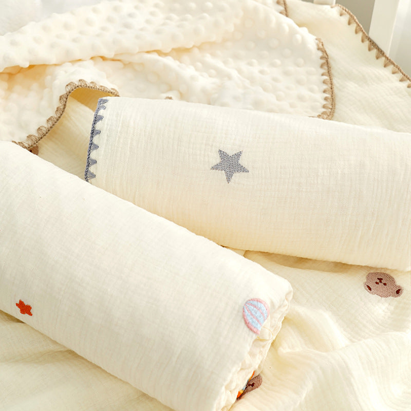 Doudou Blanket Baby Blanket Crepe Newborn Soothing Blanket EX-STOCK Canada 