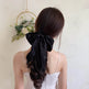 Silk satin oversized bow tie Hair Scrunchies ponytail Holder - EX-STOCK Canada