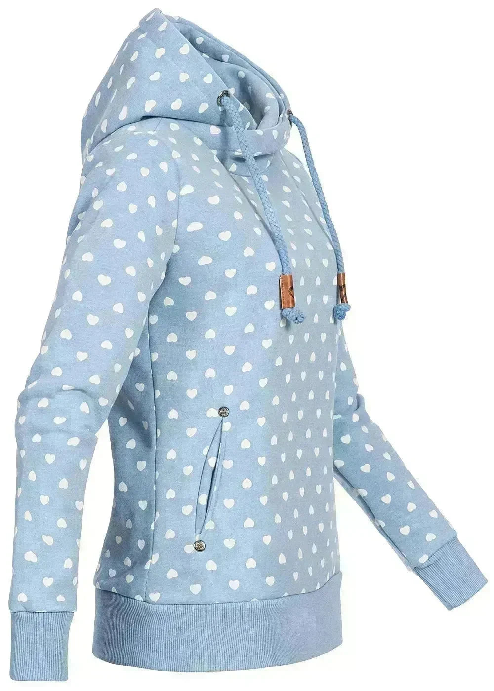 Women Printed loose hooded sweatshirt - EX-STOCK CANADA
