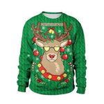 Ugly Christmas Sweater For gift Santa Deer Elf Funny Pullover - EX-STOCK Canada