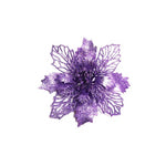 Glitter Artifical Christmas Flowers Christmas Tree Decorations For Home Fake Flowers Xmas Ornaments New Year Decor - EX-STOCK Canada